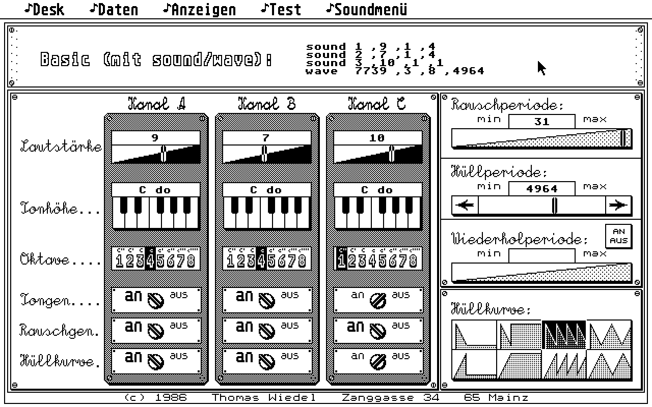 Soundcomputer atari screenshot